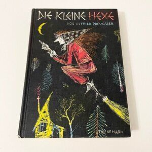 Vtg 1980 Die Kleine Hexe Otfried Preussler Hardcover German Book